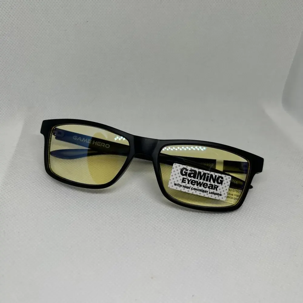 Gaming Glasses With Blue Light Blocking High Contrast Lenses Computer Game Hero